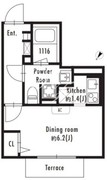 グランパセオ西新宿 102 間取り図