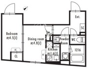 グランパセオ西新宿 105 間取り図