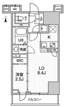 テラス森下 1102 間取り図