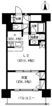 パークキューブ東品川 912 間取り図