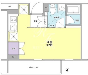 スタイリオ中延2ウエスト 102 間取り図