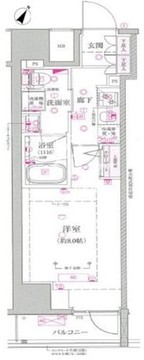 ベルシード西巣鴨 1003 間取り図