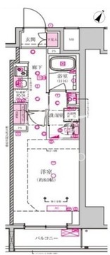 ベルシード西巣鴨 1002 間取り図