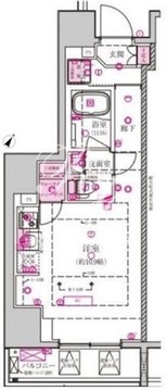 ベルシード西巣鴨 301 間取り図