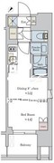 ブリリアイスト大井町 604 間取り図