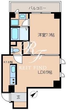 レジディア日本橋人形町 703 間取り図