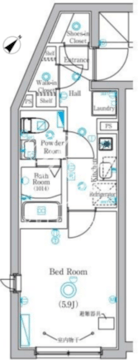 ラフィスタ目黒西小山 303 間取り図
