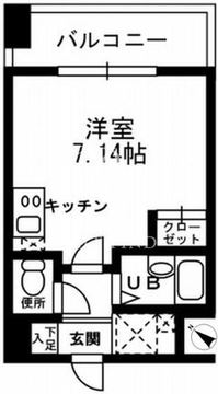 レジディア三越前 1003 間取り図