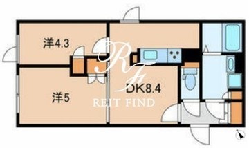グランパセオ目黒西小山 401 間取り図