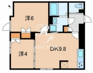 グランパセオ目黒西小山 302 間取り図