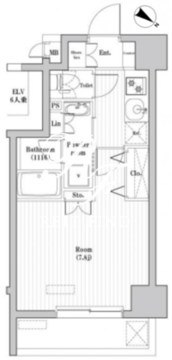レジデンス北大塚 802 間取り図