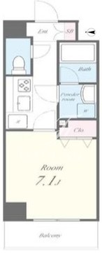 ポルタフォルトゥーナ 202 間取り図