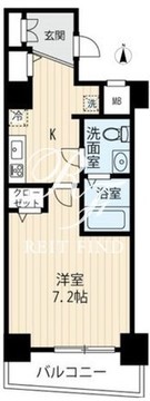 アルコバレーノ武蔵小山 404 間取り図