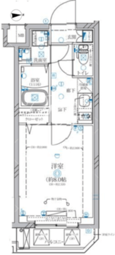 ディアレイシャス等々力 203 間取り図