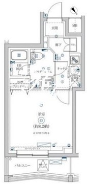 スクエアシティ大森ウエスト 204 間取り図