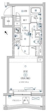 スクエアシティ大森ウエスト 403 間取り図