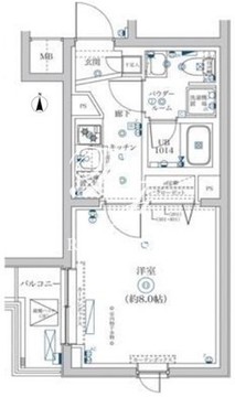 スクエアシティ大森ウエスト 301 間取り図