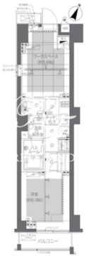 ズーム渋谷神山町 504 間取り図