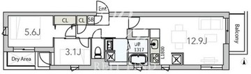 グランデュオ西荻窪2 203 間取り図