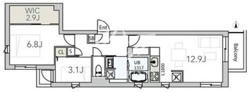 グランデュオ西荻窪2 402 間取り図