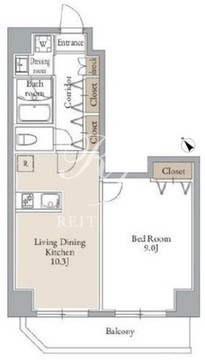 グランフェリシア巣鴨 902 間取り図
