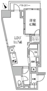 レジディア日本橋馬喰町2 701 間取り図