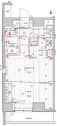プレミアムキューブ上野 901 間取り図 ?>