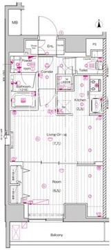 プレミアムキューブ上野 901 間取り図