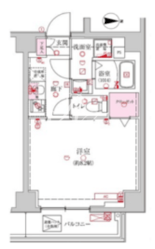ベルシード新大橋 402 間取り図