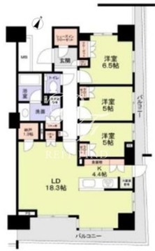 晴海フラッグ SUN-B-509 間取り図