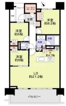 晴海フラッグ SUN-A-1102 間取り図