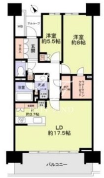 晴海フラッグ SUN-A-1004 間取り図