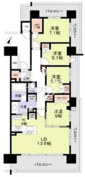 晴海フラッグ SEA-D-911 間取り図