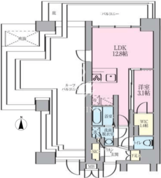 ルネサンスコート錦糸町2 1401 間取り図