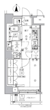 セジョリ虎ノ門 302 間取り図