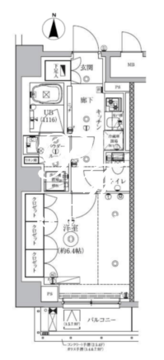 セジョリ虎ノ門 602 間取り図