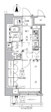 セジョリ虎ノ門 702 間取り図