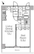 プラウドフラット三軒茶屋2 303 間取り図