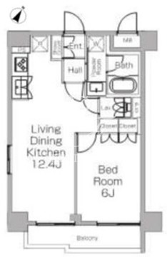 プラウドフラット三軒茶屋2 305 間取り図