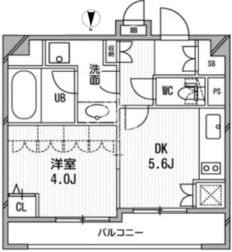 クリオ三田ラ・モード 908 間取り図