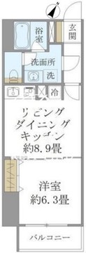 ＳＳ．ＦＬＡＴ神楽坂サウス 703 間取り図