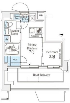 アジールコート山手動坂 703 間取り図