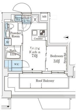 アジールコート山手動坂 803 間取り図