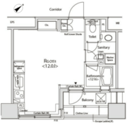 カスタリア目黒かむろ坂 602 間取り図