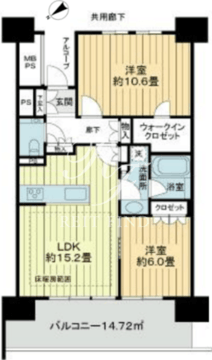 晴海フラッグ SUN-C-811 間取り図