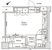 カスタリア目黒かむろ坂 1005 間取り図