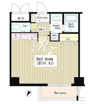 ワッツ白金 507 間取り図