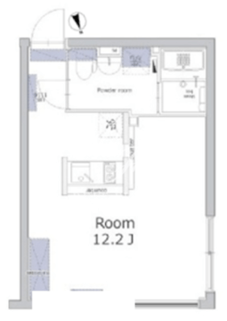 アレーロ西早稲田 208 間取り図