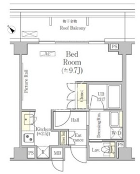 バウスステージ南青山 307 間取り図