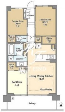 ドゥーエ町屋 311 間取り図